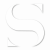 Logo Susan Wellness weißes geschwungenes großes S mit leichtem grauen Schlagschatten